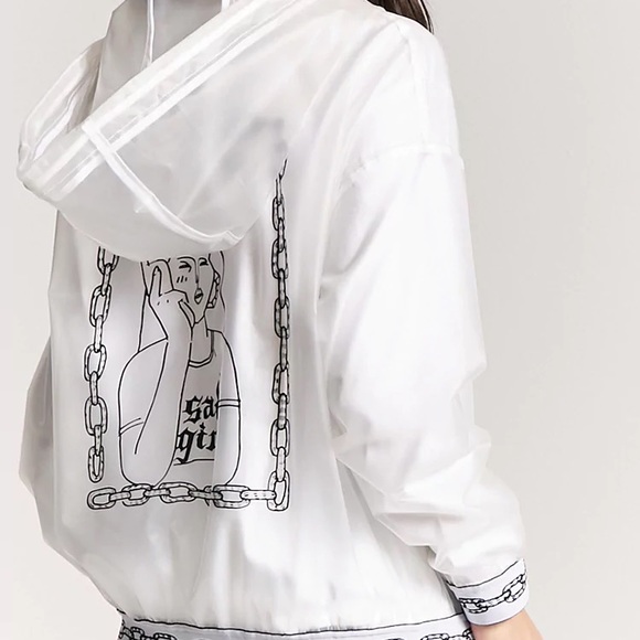 Forever 21 Jackets & Blazers - YUKI HAZE TRANSPARENT ANORAK